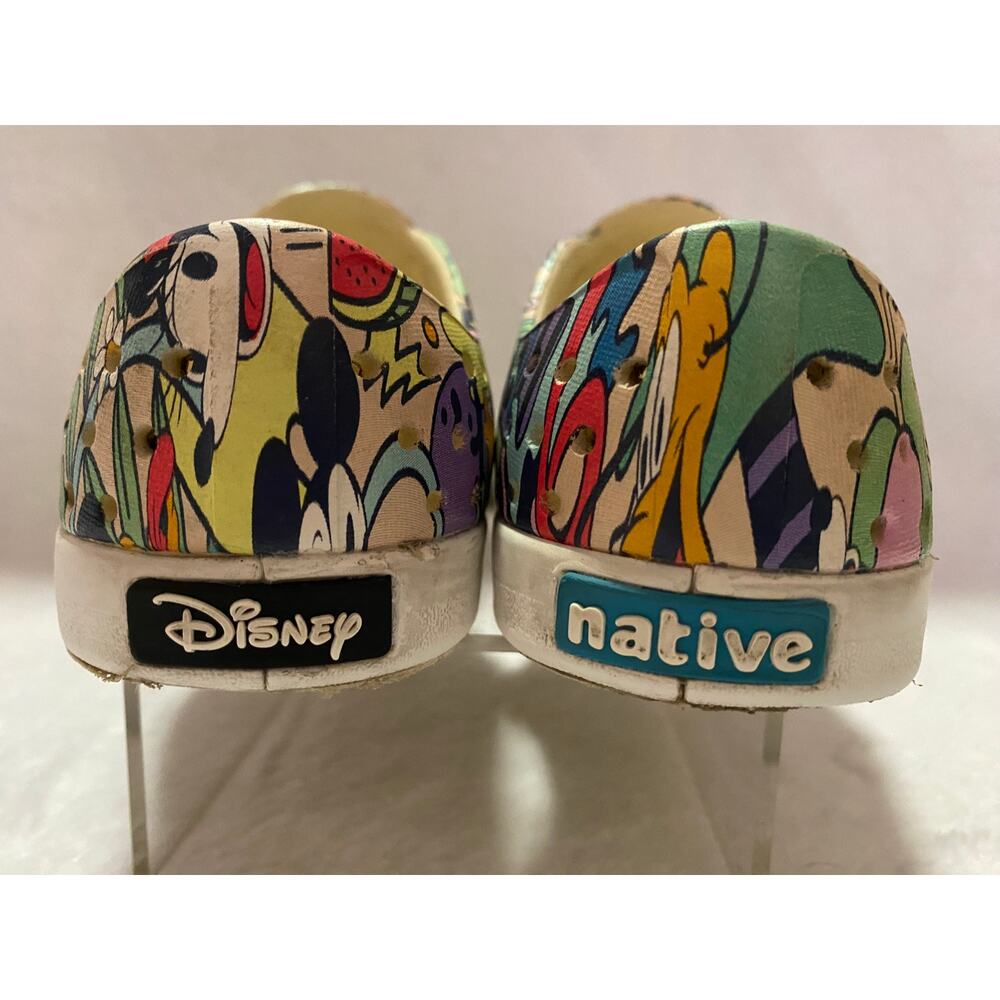 Disney NATIVE Shoes C6 Mickey Mouse All Over Print Kids Jefferson Slip On - Picture 7 of 9
